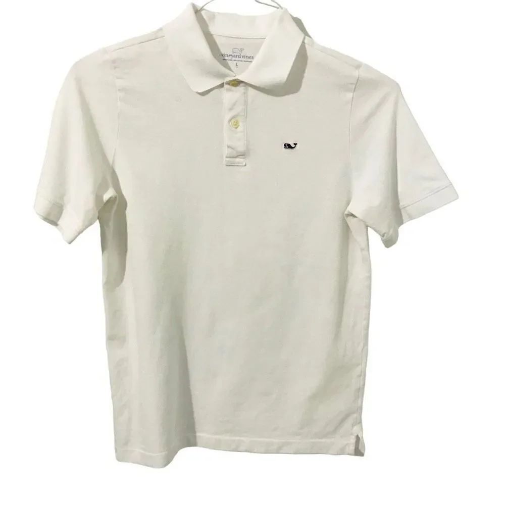 Vineyard vines women white polo shirt size L S138